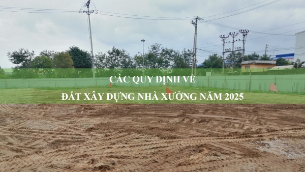 Các quy định về đất xây dựng nhà xưởng năm 2025